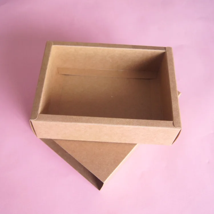 Drawer Gift Box White Black Kraft Paper Packaging Boxes Soap Jewelry Party Favor Wrapping Box 10pcs - view 5