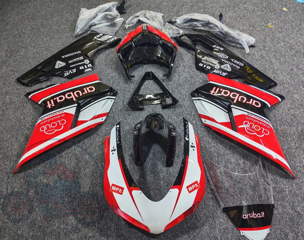 High quality New ABS Full Fairings Kit Fit for Ducati PANIGALE 848 1098 1198 1098S 1198S Bodywork Set Custom Red Black White