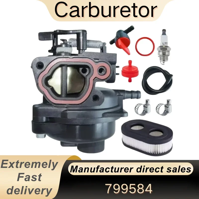 

Lawn Mower Carburetor for Bri Ggs & Stra Tton 09P702 9P702 Engines Replace 799584 594058