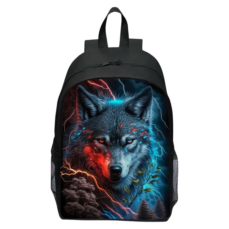 

16-дюймовый детский рюкзак Magic Wolf для мальчиков, девочек, учащихся начальной и средней школы, рюкзак для детского сада