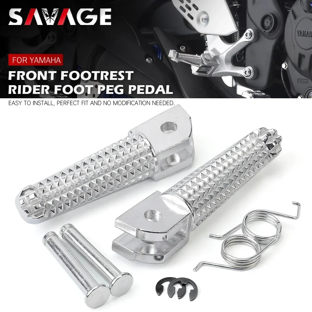 Motorcycle Footrest Foot Pegs For YAMAHA YZF R3 R25 R125 MT07 MT09 Tracer 900 XSR 700 MT10 MT25 MT03 MT125 Rider Front Foot Rest