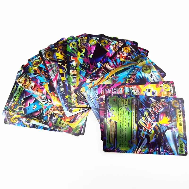 120PCS Pokemon Tag Team Energy EX GX Card Best Selling Children Battle English Version Game Shining TOMY Cards