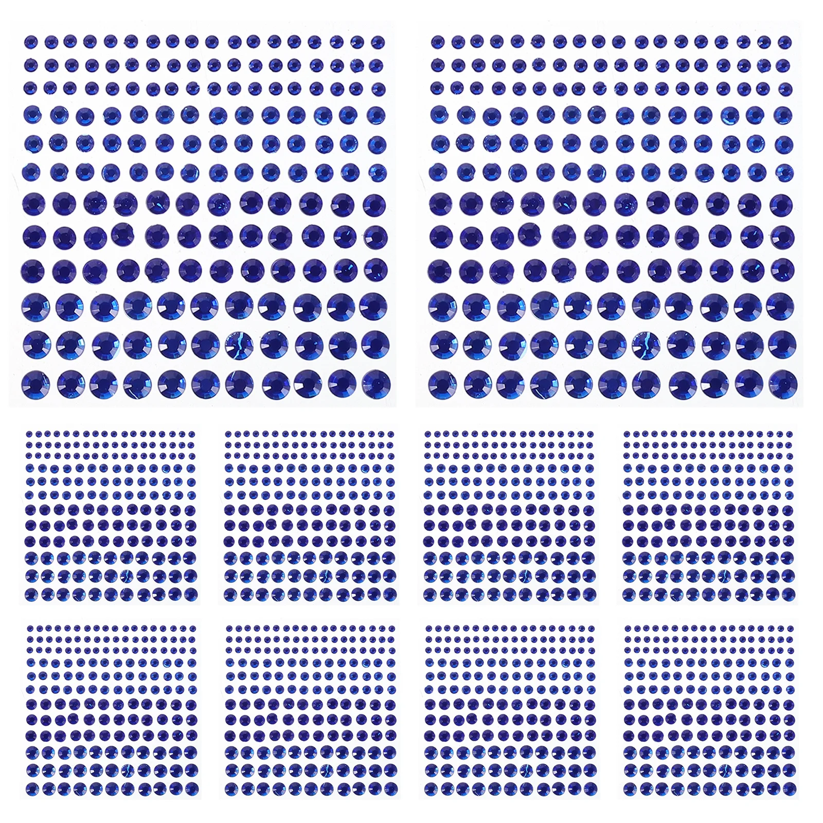 15 ورقة من ملصقات الأحجار الكريمة للوجه من حجر الراين، تصميم مبهر، سهل الاستخدام لزينة العطلات والمكياج بنفسك، وملصقات الوجه والجواهر #6