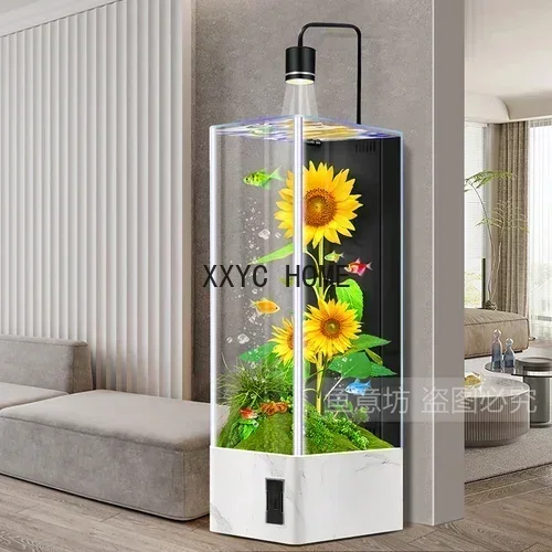 

Напольный аквариум с экологической сменой воды, маленький и средний аквариум для гостиной, настенный аквариум с рыбным глобусом