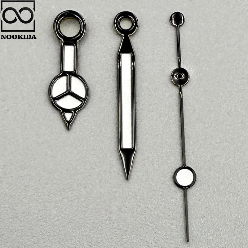 NOOKIDA Lancette luminose verdi Accessori per orologi per movimento NH35/NH36/4R/7S Lancette NH35 Argento Nero Rosso Arancione Verde