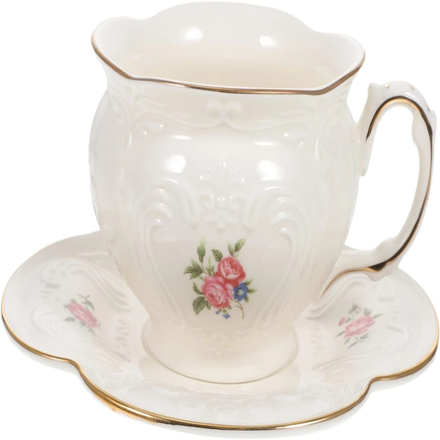 Elegant, Stylish, Masculine Ceramic Tea Set - Delicate Touch for the Perfect Morning Ritual - Bulk Coffee Mugs and Saucers for M
