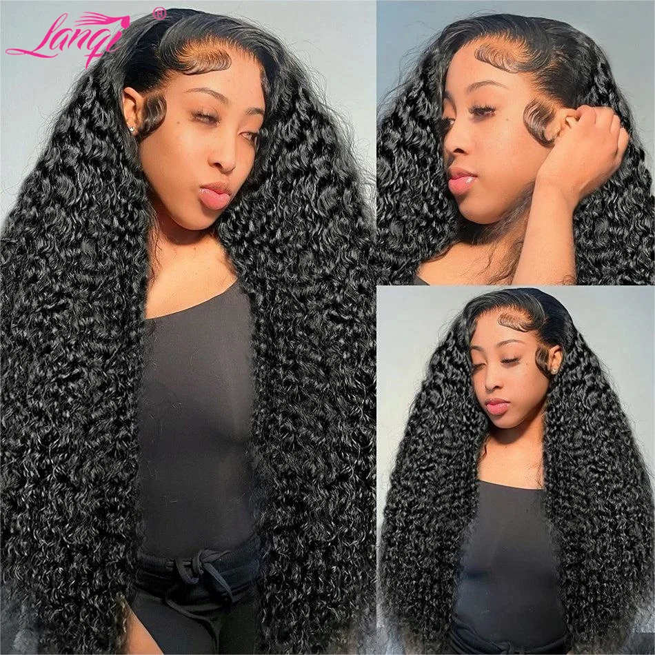 13x6 Lace Frontal Wig Deep Water Wave Human Hair Wigs 13x4 Lace Frontal Wig Brazilian Remy 4x4 Lace Closure Wig