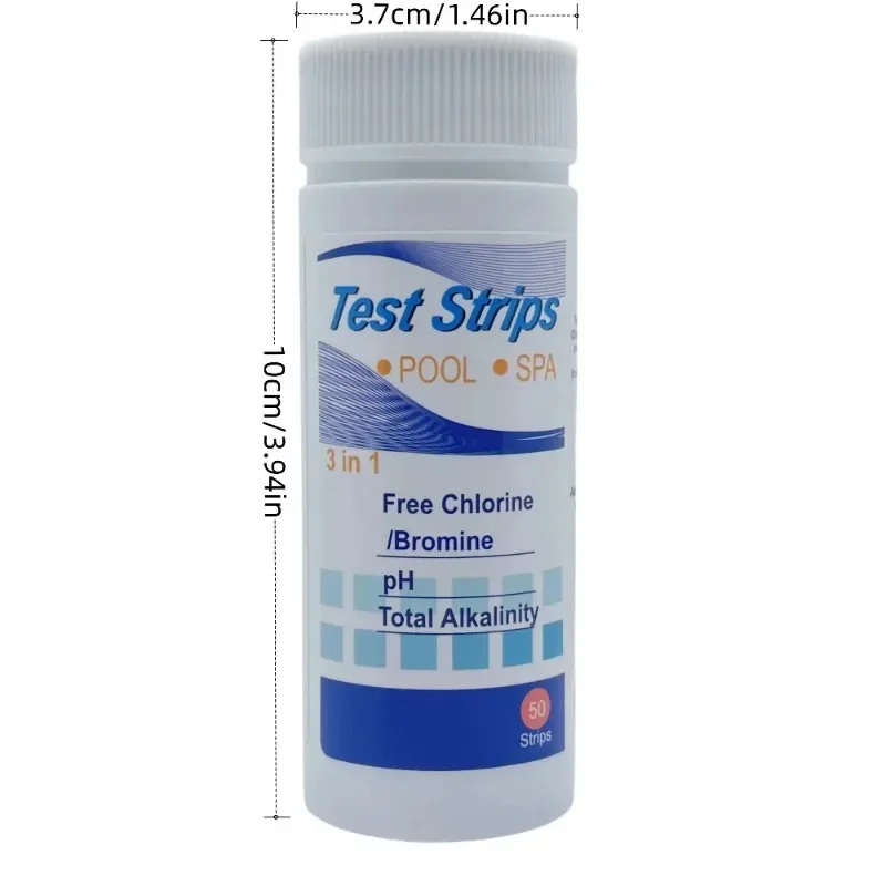 Water Testing Strips for SPA Swimming Pool Aquarium Fish Tank - Residual Chlorine pH Value Alkalinity Hardness Tester Paper view 6
