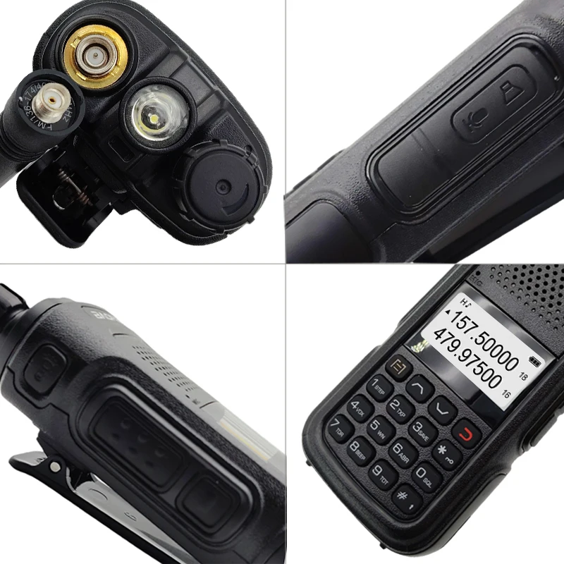 Baofeng Walkie Talkie UV-10R, pengisi daya tipe-c jangkauan jauh 15KM, Radio dua arah untuk berkemah, Walkie Talkie Dual Band VHF UHF