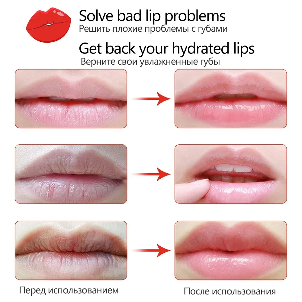 Vitamin C Moisturizing Skincare Lip Mask Reducing Lip Wrinkles Repair Skin Lip Patches Face Care Masks Recreate Sexy Lips image 4