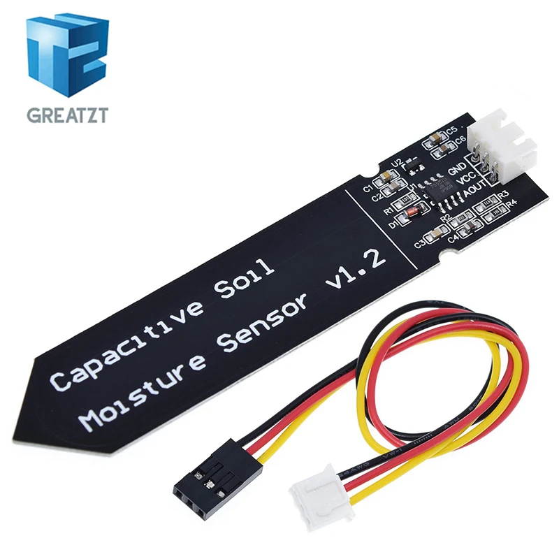 Capacitive Soil Moisture Sensor Module / Soil Humidity Digital Display Relay Control Module Automatic Watering For Arduino