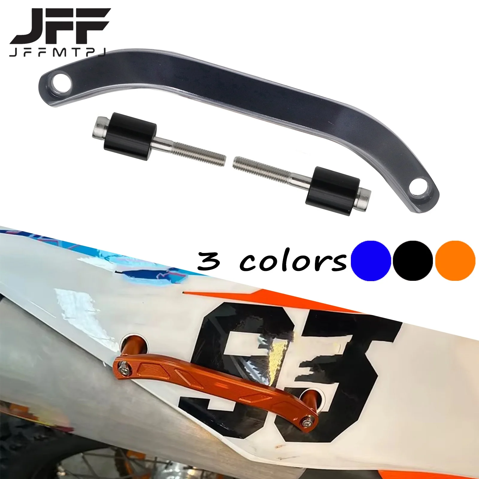 Off road motorcycle modified armrest CNC handle armrest rod parts rear handle set suitable for KTM125/450
