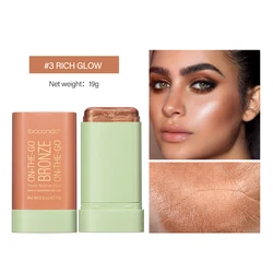Bronzer Shading Stick Makeup Contour Sticks Peach Highlighter for Face Blush Blush Body Glitter Cosmetics Blusher Korean Powder