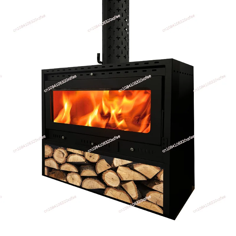 Nordic Fireplace Real Fire Firewood Indoor Firewood Modern Cast Iron Fireplace High-end Real Fire Wood