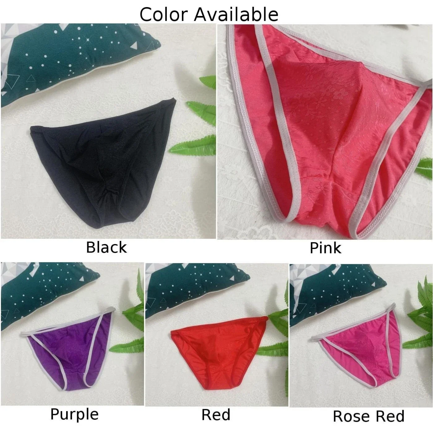 Mens Ice Silk Breathable Briefs Soft Pouch Underpants Low Waist Underwear Thin Stretch Panties Hombre Jockstrap Exotic Lingerie