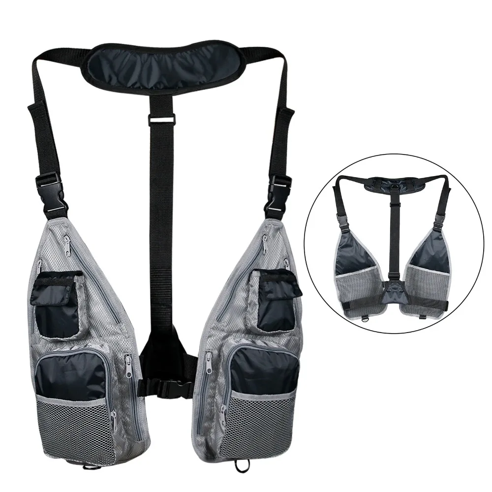 Durable Quick Dry Fishing Vest Multiple Pockets Lightweight Fishing Waistcoat Adjustable Breathable Fly Fishing Vest Boating view 5