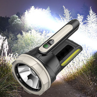 Rechargeable LED Flashlights long Lighting Distance Power Bank Lamp Searchlight Outdoor Waterproof Spotlight Handheld Torch