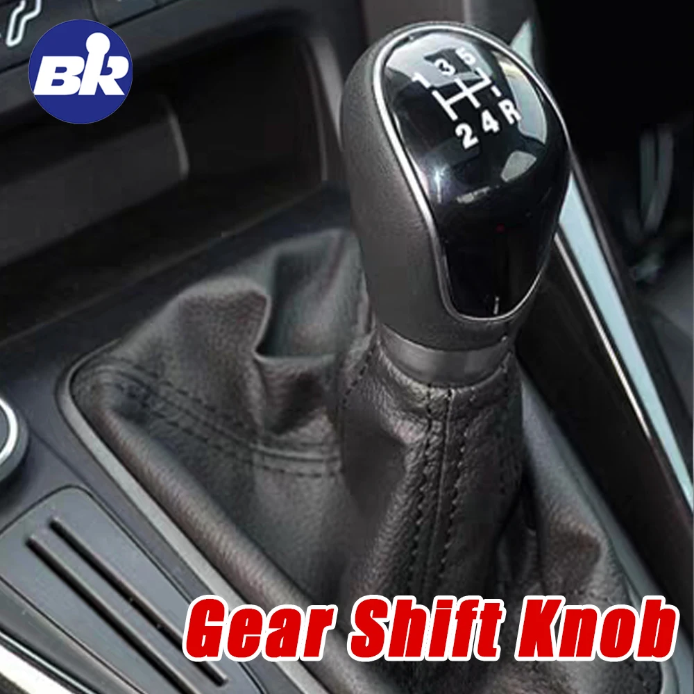High-quality Manual Gear Shift Knob Car Accessories 5/6 Speed For Ford Focus 3 MK3 1.6 2012 2013 2014 2015 2016 Car Styling