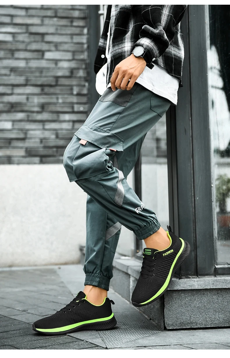 Männer Rennen Gehen Stricken Schuhe Mode Lässig Turnschuhe Atmungsaktive Sport Sportlich Gym Leichte Männer Turnschuhe Casual Schuhe – Detail 10