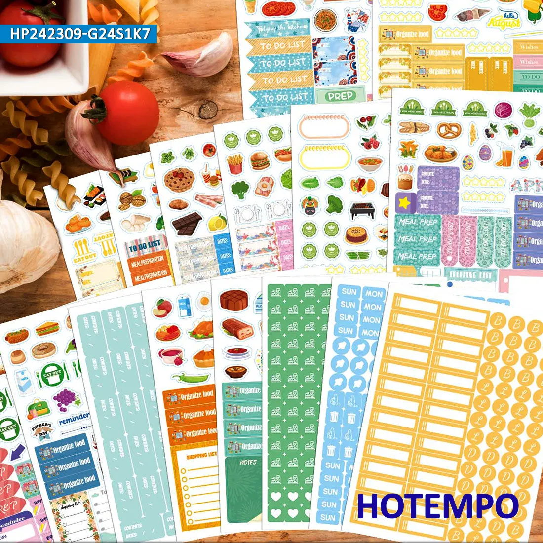 

1700Pieces Meal Planner Scrapbook Dietary Plan Healthy Lifestyle Planning Stickers Book for Phone Handbook Diary Laptop Sticker