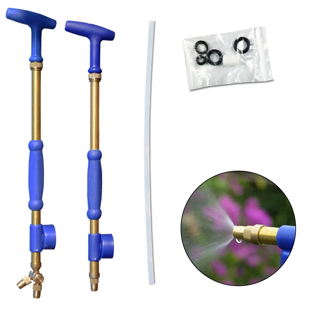 

1 Pc Garden Manual Spray Watering Head Optional Nozzle Interface Brass Sprayer Adjustable Water Pressure Atomization Sprayer