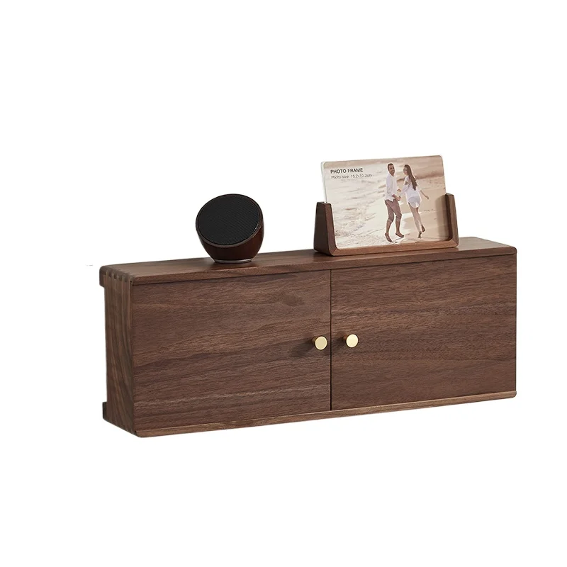 Wooden Power Outlet Concealer Box Cable Organizer Home Wire Management Router Storage Stand for Clutter-Free Room