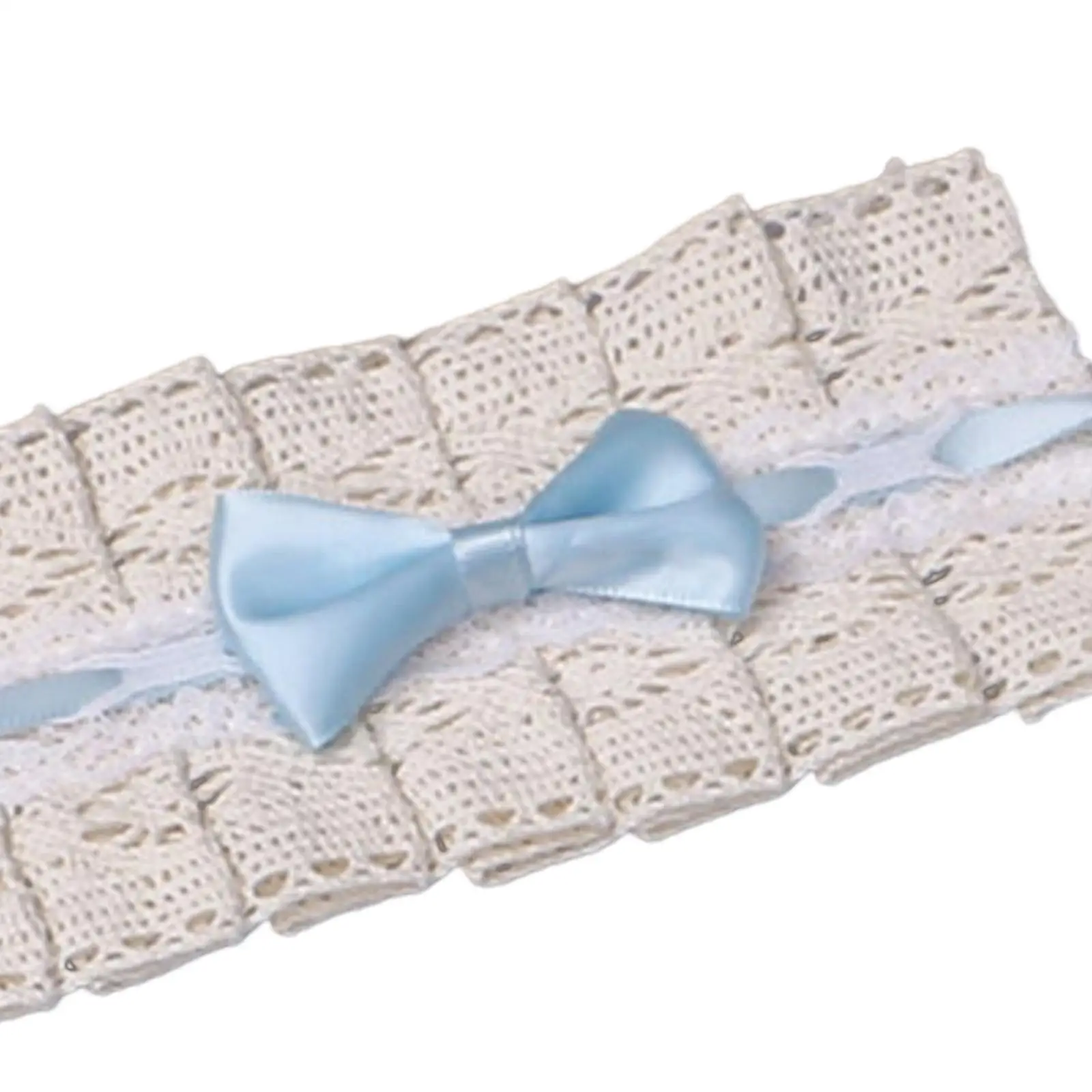 Polsini da polso Lolita Bracciale con finiture in pizzo increspato Bowknot Anime Cameriera Accessori cosplay per donne Ragazze Puntelli per feste Matrimonio