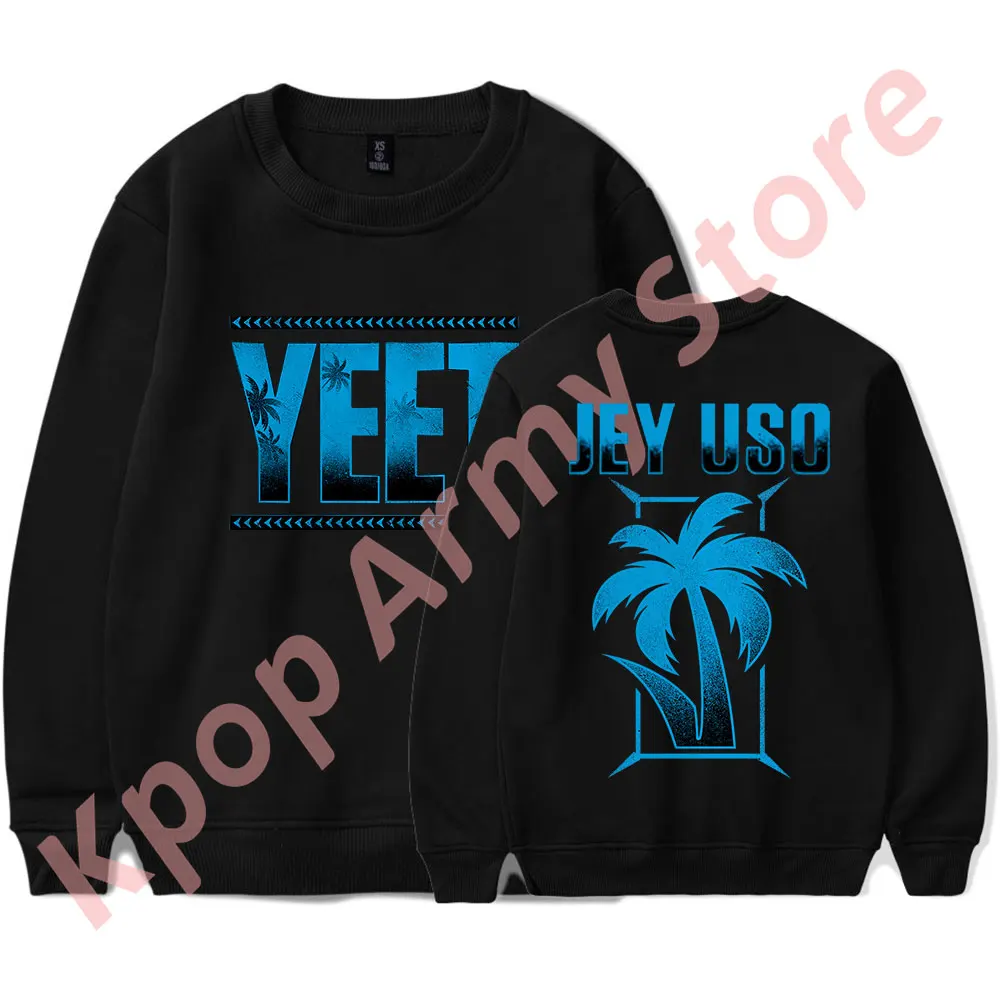 Jey Uso Yeet Logo Crewneck Cosplay Women Men Fashion Casual HipHop Long Sleeve Sweatshirts