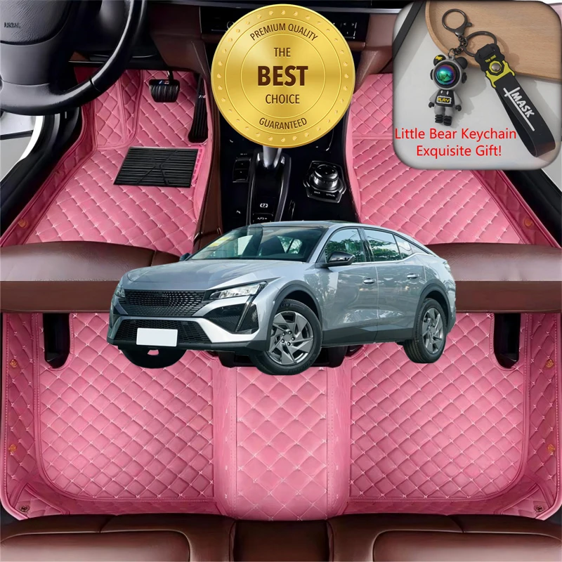 Customized Fit for Peugeot 408X Hatchback 2022-2026 Car Floor Mats Luxury Car Accessories Auto Carpet Mats Left/Right-hand Drive