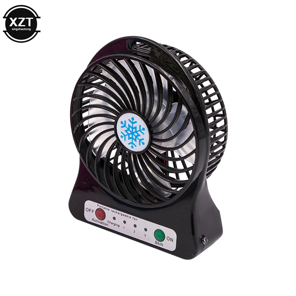 Mini ventilateur de bureau USB, portable, chargement USB, pour bureau, voyage, dortoir, options multicolores