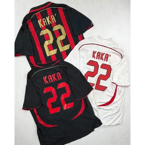 KAKA 22 Retro Football Soccer Jersey for Men Women Summer Short Sleeve Sport Tee Y2K Loose Oversized Streetwear Collection Tops