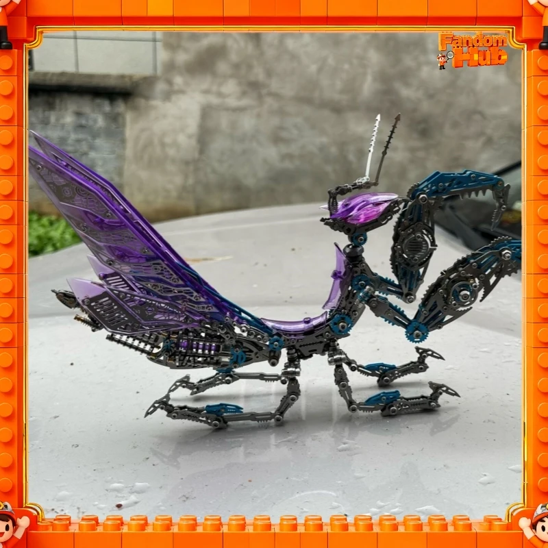 Original Mechanical Shadow Mantis Metal Assembly Model, Handmade 3d Diy Movable Action Figure Model Toy Fans Gift, With Tools