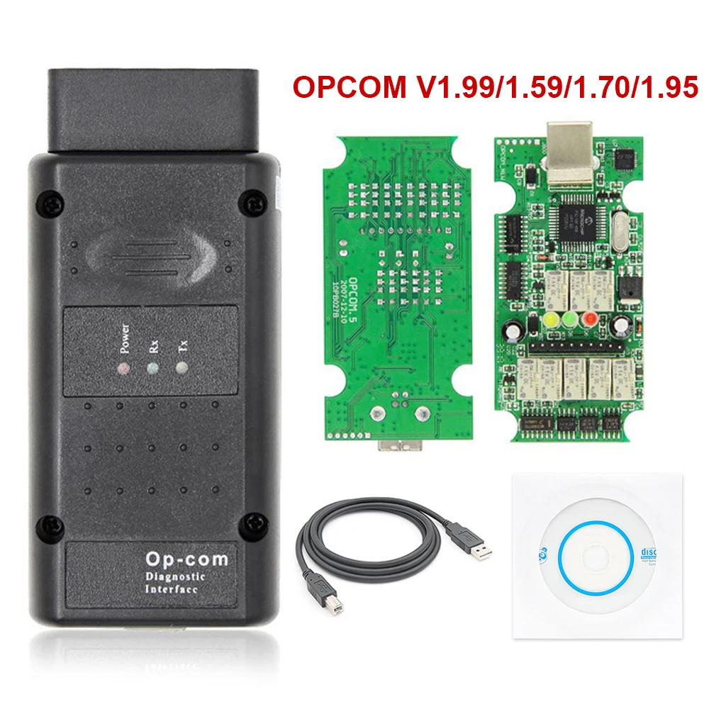 OPCOM V2014 V1.99/1.78/1.70/1.59 Diagnostic Tool For Opel Flash Firmware Update With PIC18F458 FTDI CAN BUS OBD Scanner Tool