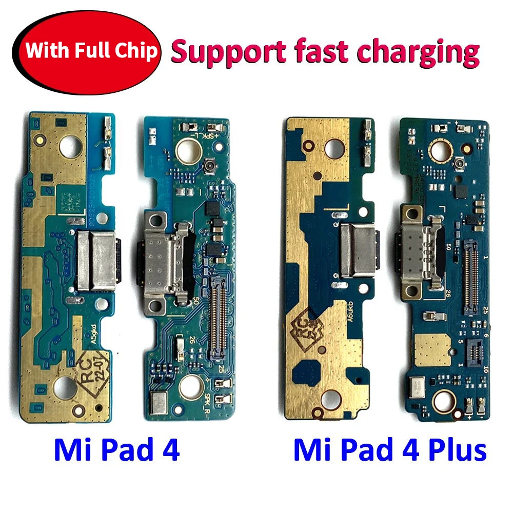 New USB Charging Port Socket Charger Board Flex For Xiaomi Mi Pad 4 Plus Pad 4 Dock Plug Connector With Microphone