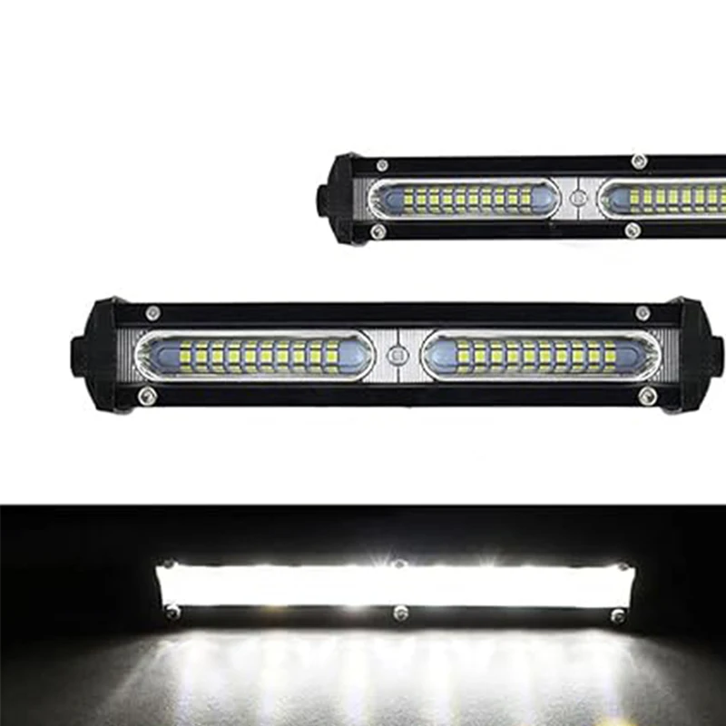 

7Inch Single Row LED Work Light Bar White 60W Spot Led Pods Lamps Offroad Fog Driving Light for Truck Boat Tractors SUV ATV