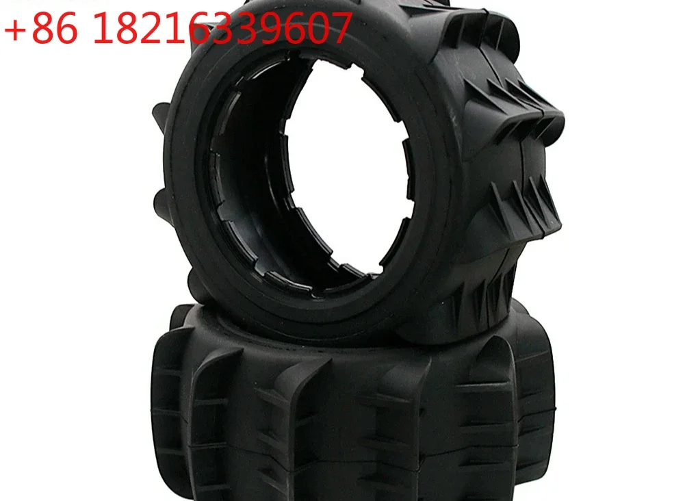 TAOSame Rear Front Sand Paddle Wheel Tire Skin 195*90mm for 1/5 Hpi Rofun Rovan Km Baja 5b 5t 5sc Kraton 8s Losi DBXL-E 2.0 Rc P