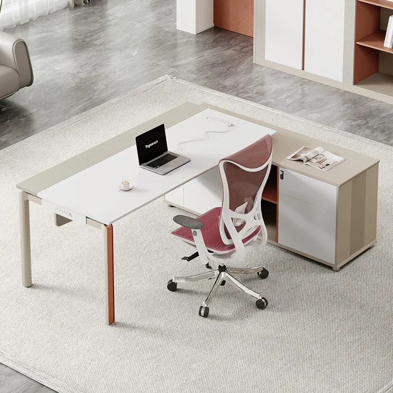

2025 new model to the store desk boss simple modern president office furniture Guangdong light luxury manager large class