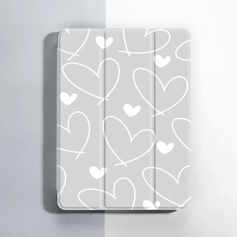 حافظة حب بسيطة لـ iPad ، متوافقة مع iPad "، الجيل السادس ، الخامس ، ، Mini4 ، 5 ، Air4 ، 5 ، 5 ، بحامل أقلام