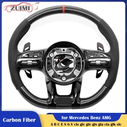 Carbon Steering Wheel Full Set for Mercedes Benz A C E CL GL GLB GLA GLC W166 W177 W205 W212 W213 W222  W447 C63s C200 S550 e53