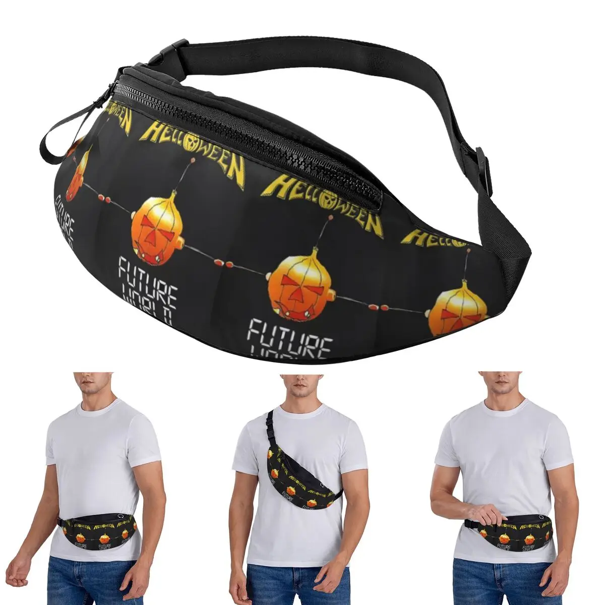 

Crossbody Waist Bag Helloween Rock Band (7) Men Women Fanny Pack Travel Running Money Phone Pouch