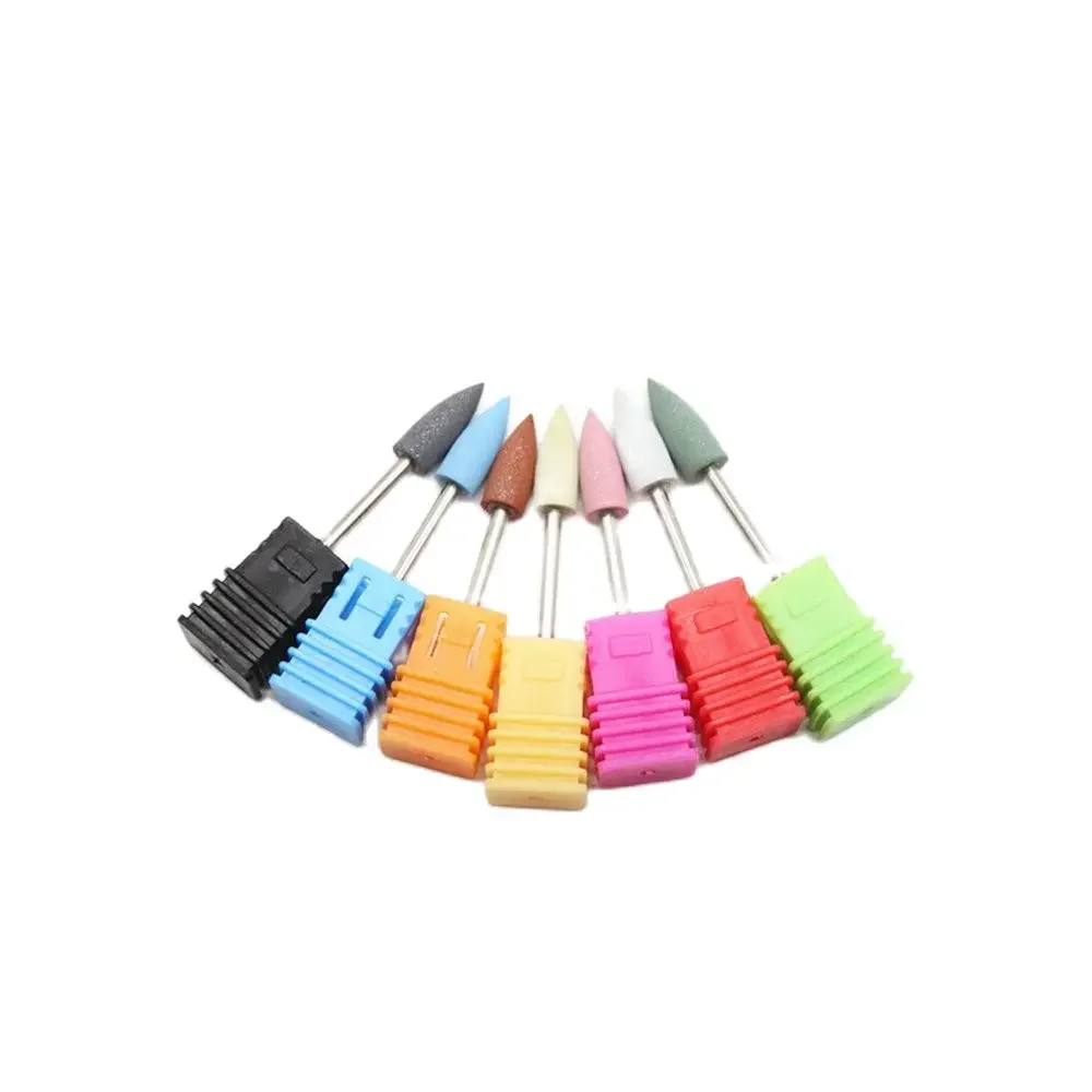 1Pc Dental Material Polishing Nail Art Accessories Rubber Silicon Drill Bits Polisher Buffer Manicure