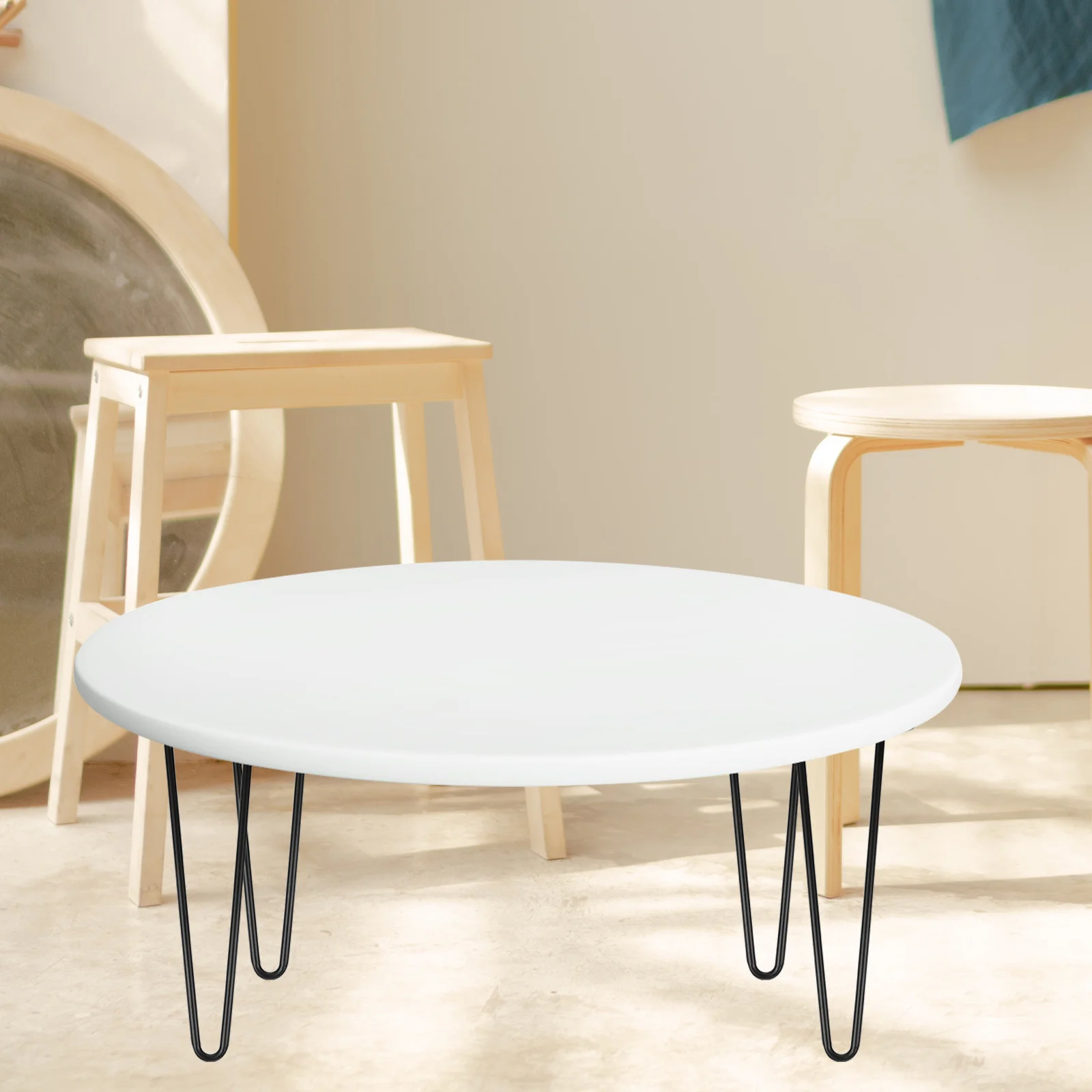 

2Pcs Modern Table Legs Heavy Duty Metal Iron Frame for Table Bench Cabinet Sturdy Wear-Resistant Coating Smooth Finish Multi-Use