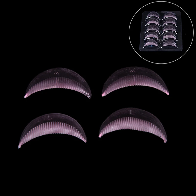 10Pcs Transparent Silicone Gasket Eyelash Perm Eyelash Grafting Mascara Pad Eyelash Curler Assist Device Eyelash Tools