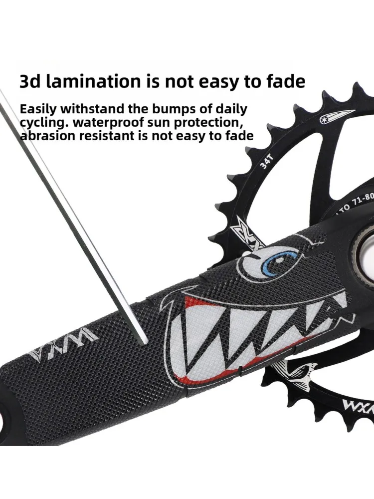 AliExpress NONE Bicycle crank protection sticker Dental disc crank modification Soft film protection waterproof PVC protection sticker