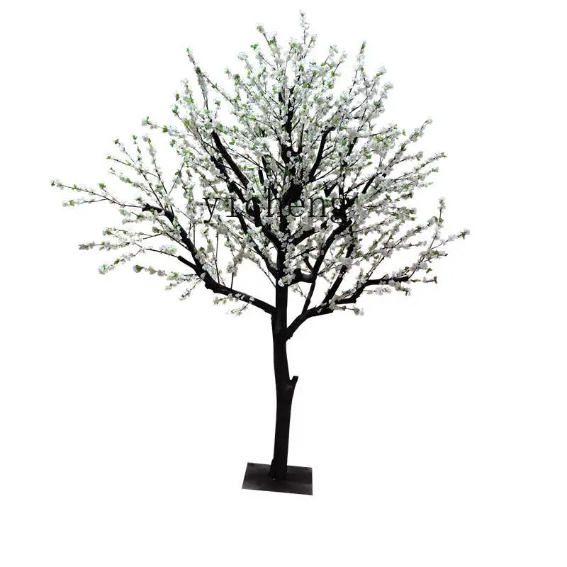 XL Artificial Pear Tree Fake Trees White Peach Blossom Pear Tree Decorative Tree Background