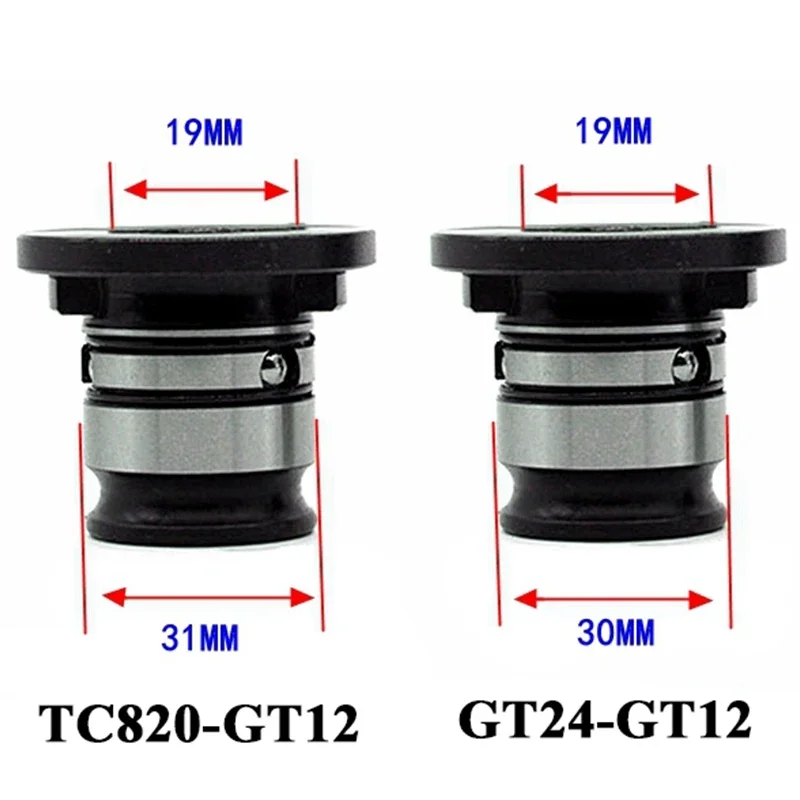 TC820-GT12 GT24-GT12  31mm To 19mm Tapping Motor Connector Adapter Pneumatic Tapper Coversion Chuck GT42-TC820 GT42-24