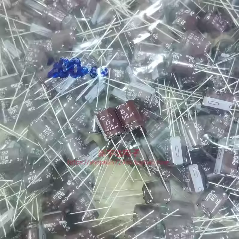10-100PCS 470UF 25V Japan Black Capacitor 25V470UF 10X12.5 KY High-Frequency Low-Resistance Electrolytic Capacitor