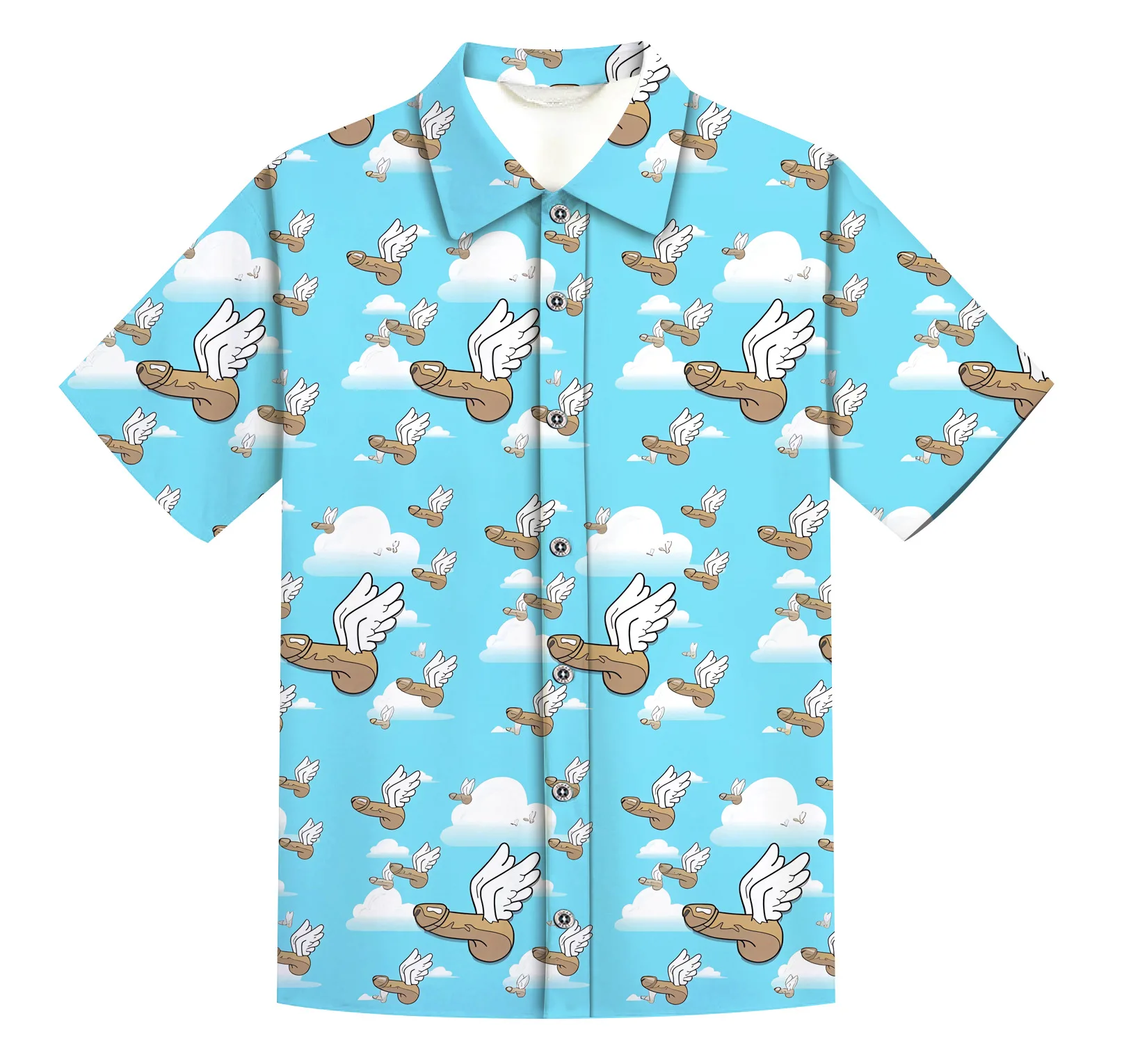 Camisa havaiana com estampa engraçada 3D masculina, blusa de manga curta, streetwear casual, T-shirt extragrande, roupa padrão da moda, verão