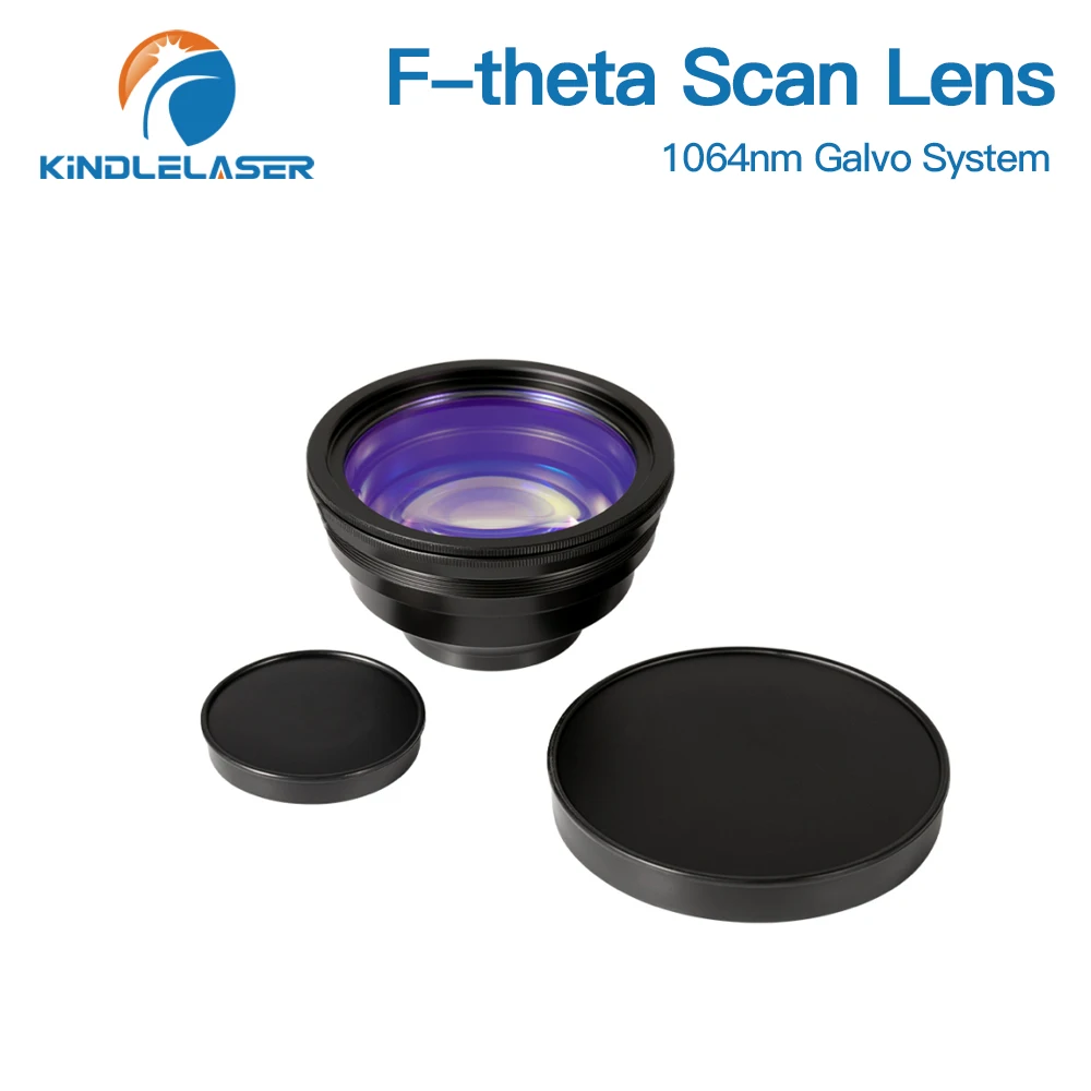 KINDLELASER Lente F-theta Lente di messa a fuoco 1064nm Lunghezza focale laser 63-420mm Campo di scansione 50×50-300×300 per sistema Galvo laser a fibra YAG