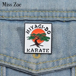 Miyagi-Do Karate Enamel Pins Custom Martial Arts Fan Brooches Lapel Badges Cartoon Jewelry Gift for Kids Friends